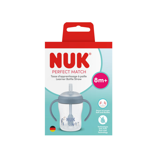 Bouteille dapprentissage paille Accord parfait, 8+mois, 150ml, gobelet paille antifuite pour bb, poignes antidrapantes, pingouin, 1pice