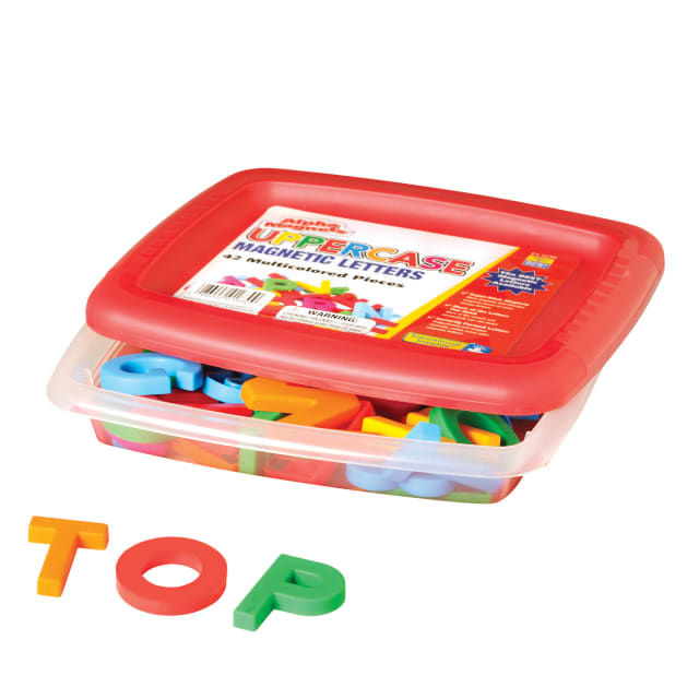 MULTICOLOR UPPERCASE ALPHAMAGNETS 42PCS