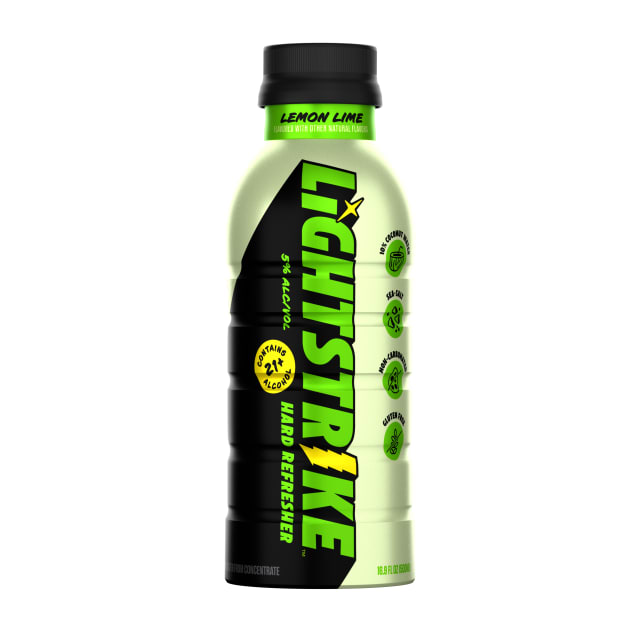 Lightstrike Hard Refresher - Lemon Lime Single, 16.9 fl oz Bottle