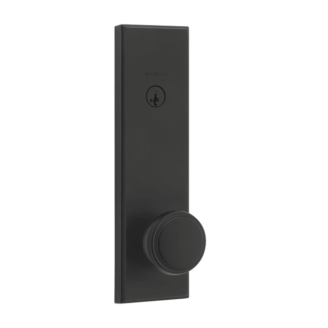 Sora® Exterior Door Lock Entry Set in Matte Black featuring SmartKey Security®