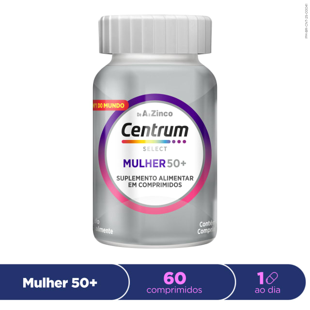 Centrum Select Multivitaminico Mulher 50 + Vitaminas de A a Z 60 Comprimidos