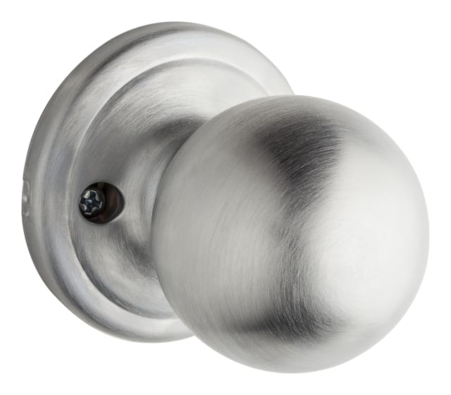 Huntington Dummy Knob in Satin Chrome, Round