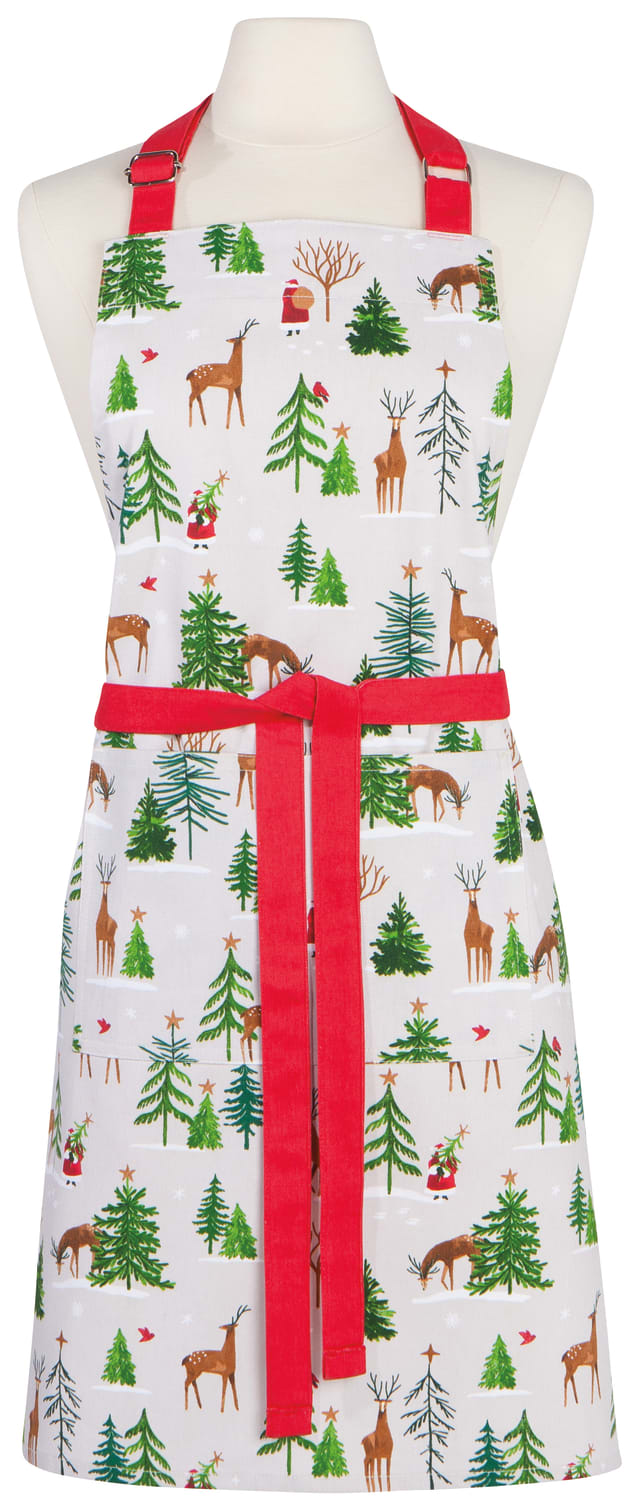 Santa's Reindeer Christmas Chef Apron