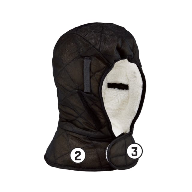 N-Ferno 6952 Winter Hard Hat Liner - 3-Layer, Sherpa-Lined, Quilted Shell, Long