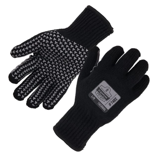 7402 1-pair 2XL Black Thermal Knit Cooler Gloves