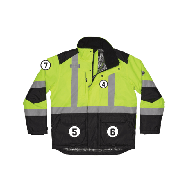 GloWear 8390 Hi-Vis Winter Jacket with ampliFIRE Heat Reflective Lining - Type R, Class 3