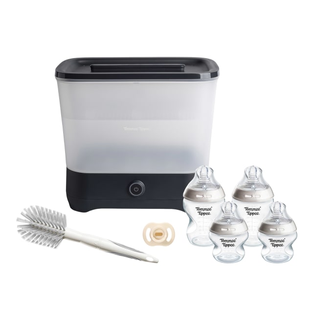 TT BOTTLE AND STERILISER KIT BLACK