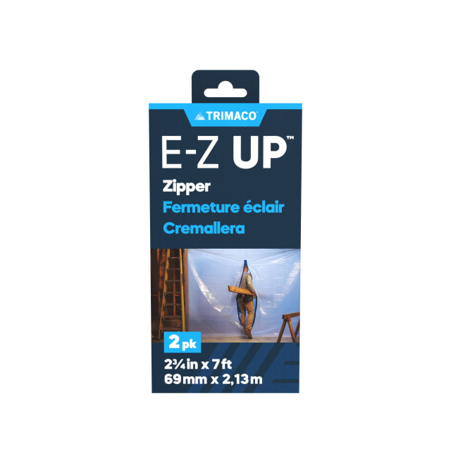 Trimaco E-Z Up®  Zipper, 2.75"x7', 2pk