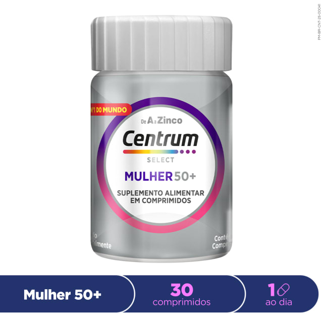 Centrum Select Multivitaminico Mulher 50 + Vitaminas de A a Z 30 Comprimidos