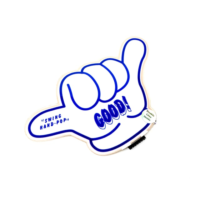 Good Hand Car Battery Sign Sticker (16x10cm) / 6.29in x 3.93in