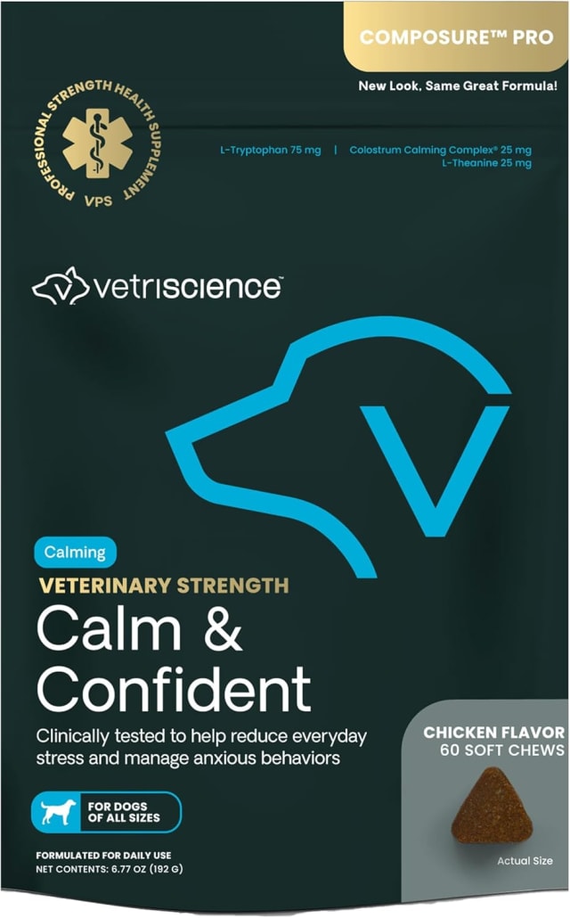 VS Vet Strength Calm &amp; Confident, Dogs, 60ct