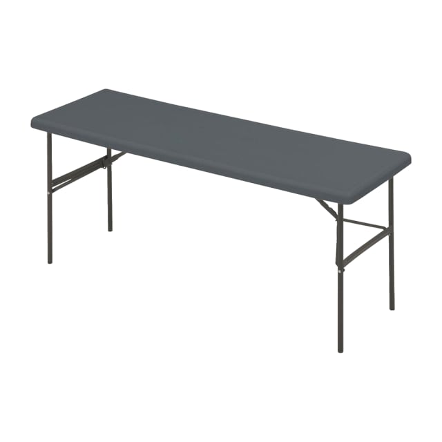 IndestrucTable® Classic Folding Table, Charcoal - 24" x 72"
