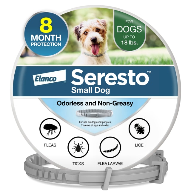 Seresto Flea & Tick Collar For Dogs & Puppies Under 18 lbs., 8-Month Protection (1 Count)