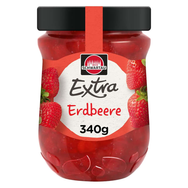Schwartau Extra Erdbeermarmelade 340g – Perfekt für das sommerliche Frühstück im Freien