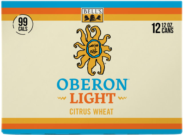 Oberon Light Citrus Wheat Beer 12 Pack, 12 fl oz Cans
