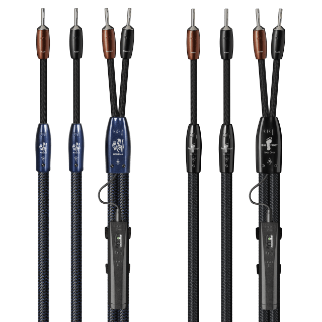 AudioQuest Athena + BigFoot BiWire Combo Speaker Cable w/ RF/ND-Tech for BiWireable Loudspeakers