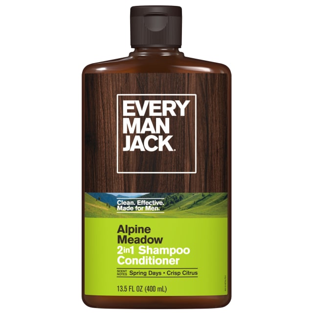 Every Man Jack Alpine Meadow Daily 2-in-1 Shampoo and Conditioner for Men, Naturally Derived, 13.5 oz