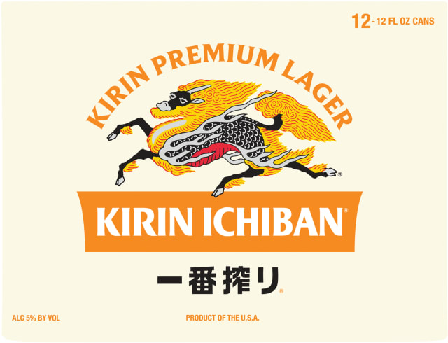 Kirin Ichiban Premium Lager Beer 12pk 12oz Cans