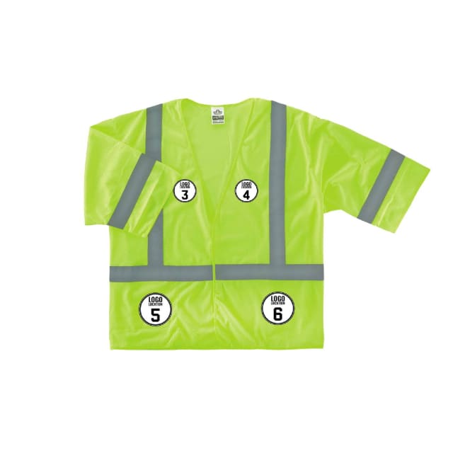 GloWear 8310HL Hi-Vis Safety Vest - Type R, Class 3, Hook + Loop