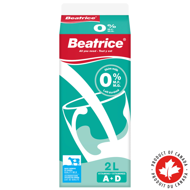 Beatrice Skim Milk 0%, 2L