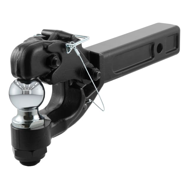 CURT Receiver-Mount Ball &amp; Pintle Hitch (2" Shank, 2" Ball, 16,000 lbs. Max) #48007