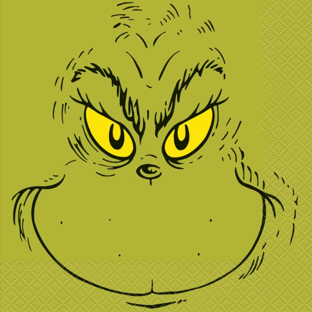 36970  Grinch Luncheon Napkins, 16ct