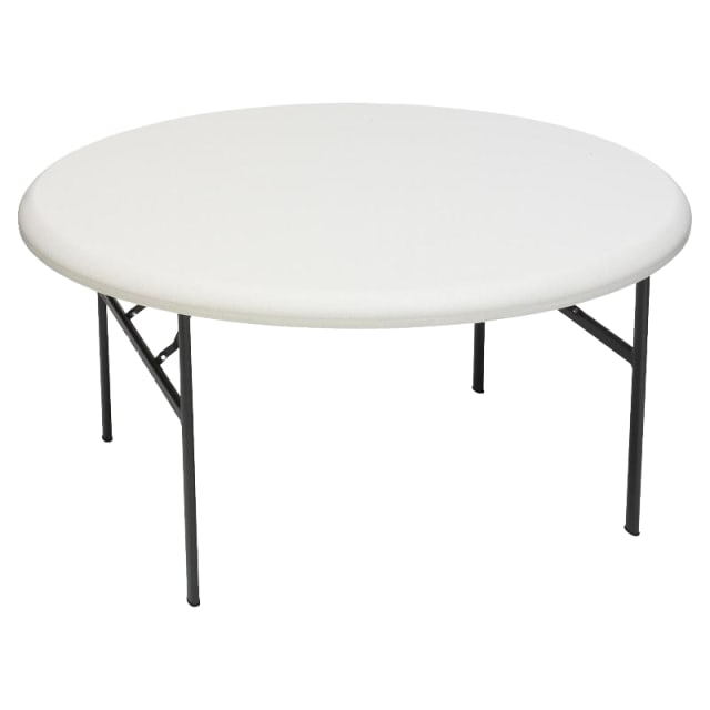 IndestrucTable® Classic Folding Table, Platinum Granite - 60" Round