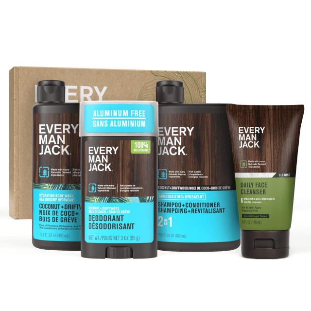 Every Man Jack Coconut Driftwood Bath and Body Gift Set - 1 Count