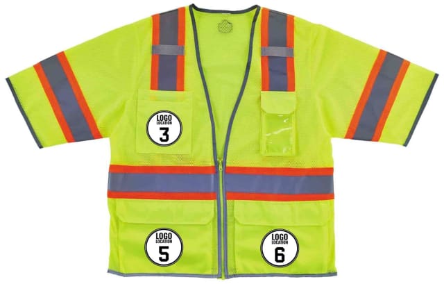 GloWear 8346Z Two-Tone Surveyor Vest - Type R, Class 3, Zipper