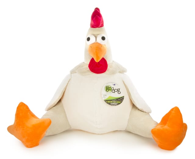 goDog Giant Inflatable Rooster Plush, White