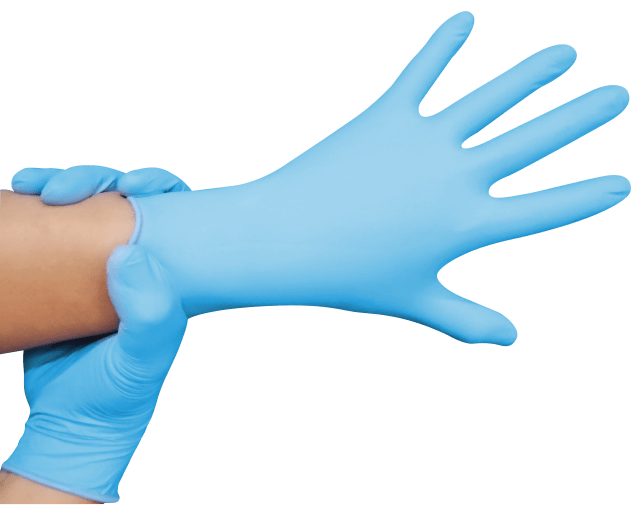Heavy Duty Nitrile Examination Gloves, Powder-Free, Blue
