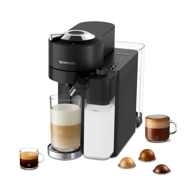 Nespresso Vertuo Lattissima Coffee and Espresso Maker by De'Longhi, Matte Black & Glossy