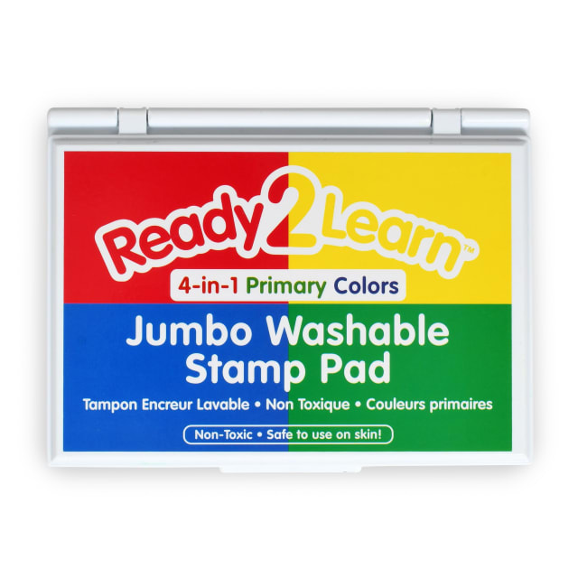 Jumbo Washable Stamp Pad - 4-in-1 - Primary