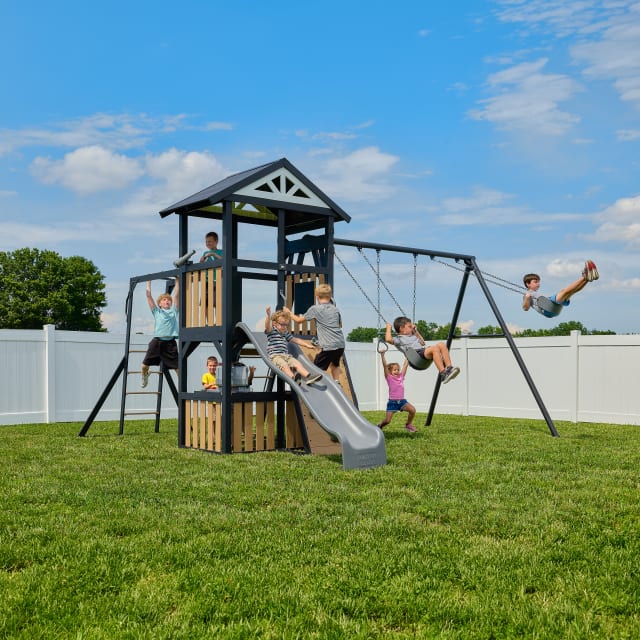 Atlas Steel Swing Set w/ monkey bars