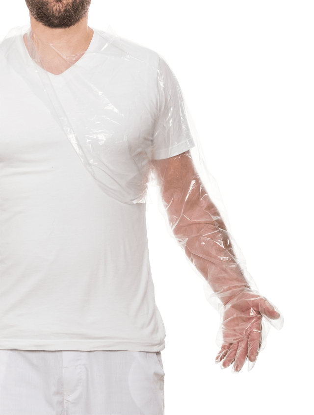 Long Veterinary Gloves, Super Sensitive with Shoulder Protection