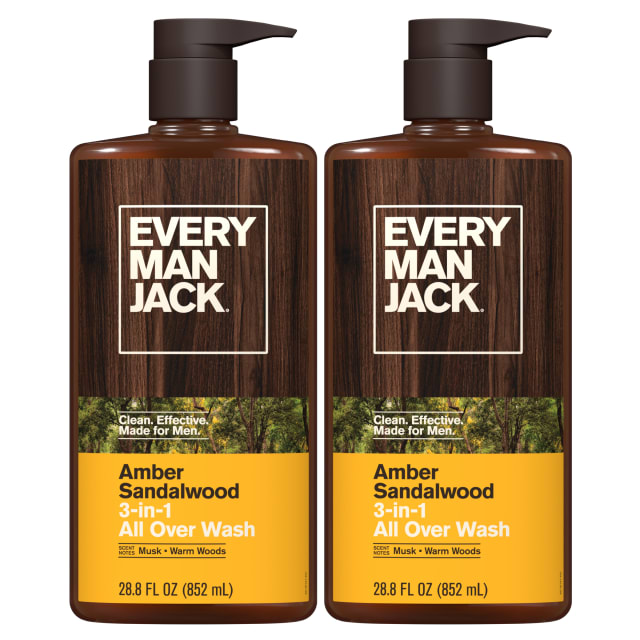 Every Man Jack Amber Sandalwood All Over Wash - 28.8 fl oz