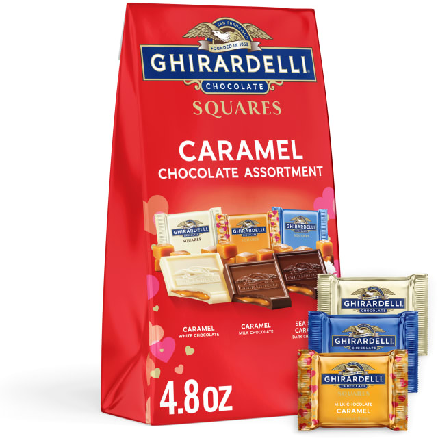 GHIRARDELLI Chocolate Caramel SQUARES Assortment, 4.8 oz Bag
