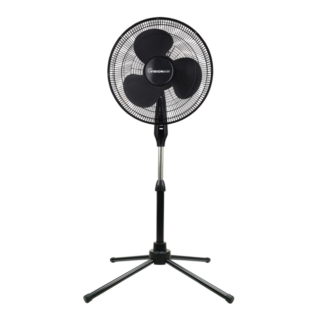 16" Oscillating Pedestal Fan - Black