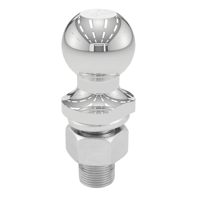 CURT 1-7/8" Trailer Ball (1" x 2-1/8" Shank, 3,500 lbs., Chrome, Packaged) #40062