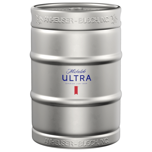 Michelob ULTRA American Light Lager Beer, 15.5 gal half barrel Keg