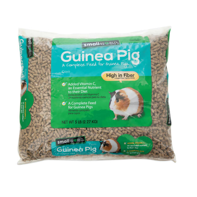 Small World Guinea Pig |Complete Feed for Guinea Pigs |Added Vitamin C, an Essential Nutrient to their Diet | 5 lb
