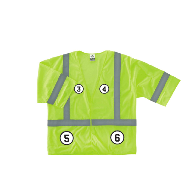 GloWear 8310HL Hi-Vis Safety Vest - Type R, Class 3, Hook + Loop