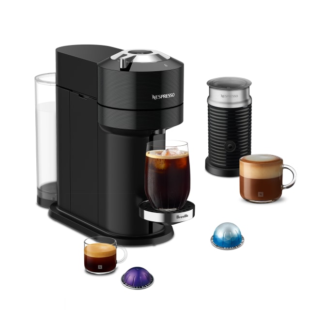 Nespresso Vertuo Next Premium Coffee and Espresso Maker by Breville with Aeroccino Milk Frother