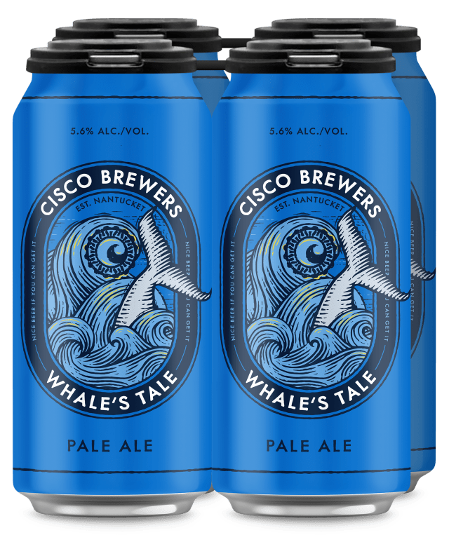 Cisco Brewers Whale's Tale Pale Ale, 4 Pack 16 fl. oz. Cans