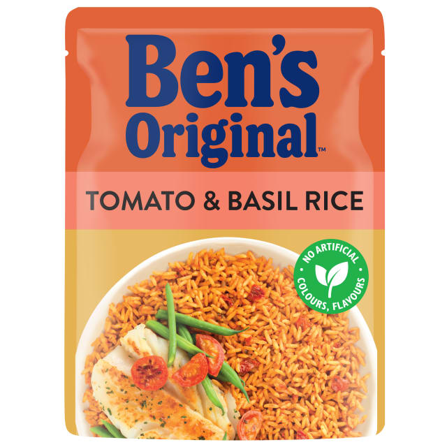 BEN'S ORIGINAL Microwave Rice Tomato and Basil 250g Pouch