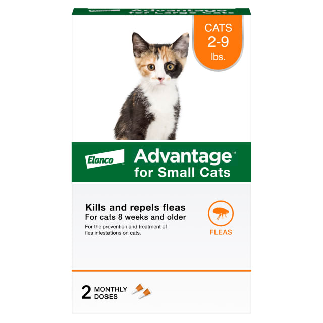Advantage Topical Cat Flea Treatment and Prevention For Small Cats 2-9 lbs. | Apply Flea Drops Monthly | 2 Treatments