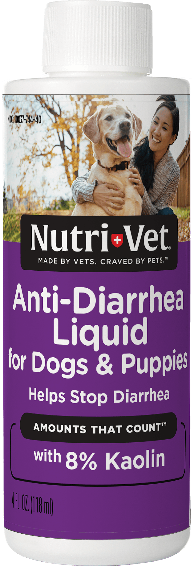Nutri-Vet Anti-Diarrhea Liquid for Dogs - Helps Sooth Upset Stomach & Stop Diarrhea - Veterinarian Formulated - 4 oz