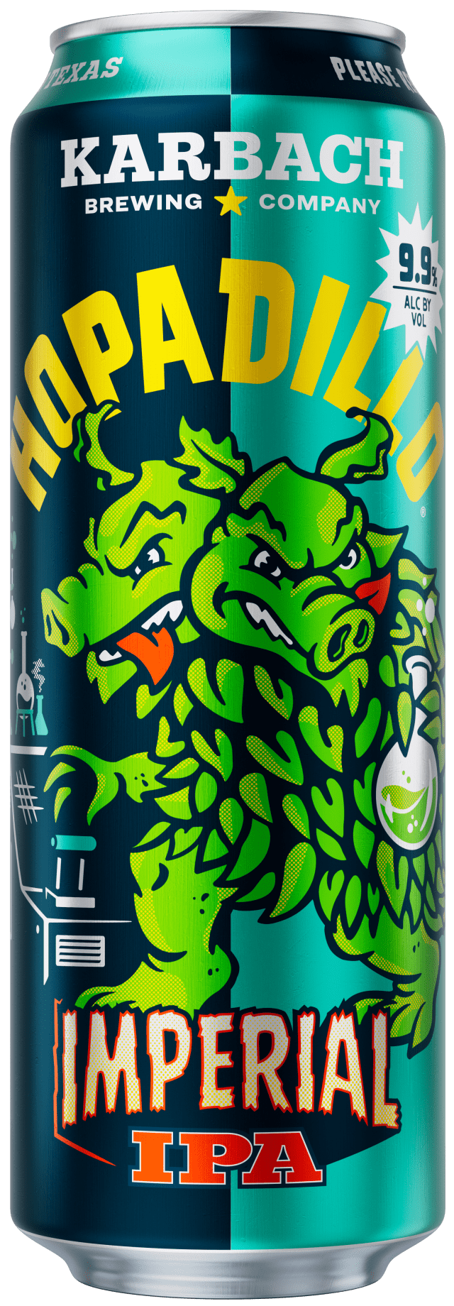 Karbach Hopadillo Imperial IPA Craft Beer, 19.2 fl oz Can