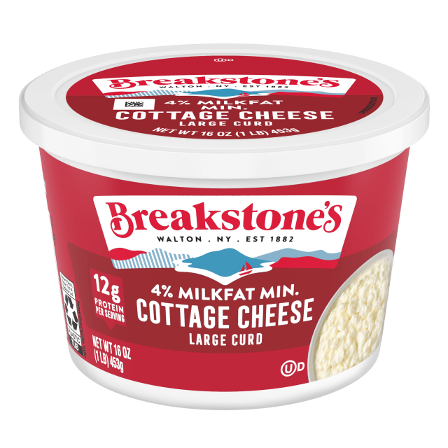 Breakstone's Large Curd Cottage Cheese with 4% Milkfat, 16 oz Tub