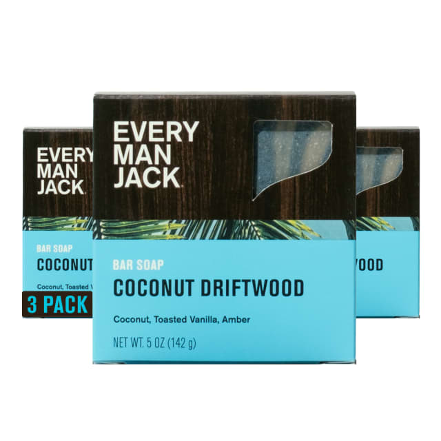 Every Man Jack Coconut Driftwood Bar Soap - 5 oz - 3